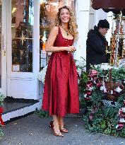 Blake Lively at Stone Clover Lane Store in New York
