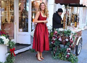 Blake Lively at Stone Clover Lane Store in New York