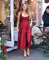 Blake Lively at Stone Clover Lane Store in New York