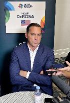 Baseball: U.S. manager DeRosa meets press
