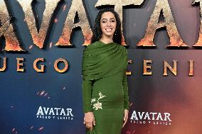 Oona Chaplin At Avatar Fire And Ash Premiere - Madrid