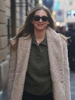 Chiara Ferragni Strolling in Fashion District - Milan