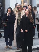 Chiara Ferragni Strolling in Fashion District - Milan