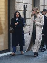 Chiara Ferragni Strolling in Fashion District - Milan