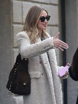 Chiara Ferragni Strolling in Fashion District - Milan