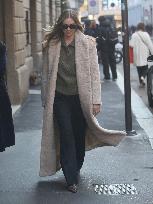 Chiara Ferragni Strolling in Fashion District - Milan