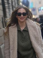 Chiara Ferragni Strolling in Fashion District - Milan