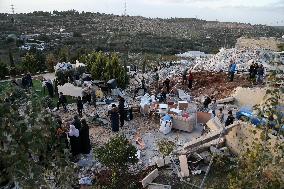 Israeli Forces Demolished Palestinians Houses - Bethlehem