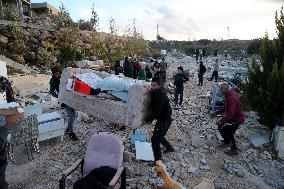 Israeli Forces Demolished Palestinians Houses - Bethlehem