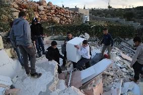 Israeli Forces Demolished Palestinians Houses - Bethlehem