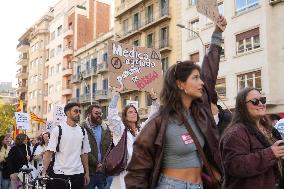 Demonstration of Metges De Catalunya for The Statewide Medical Strike - Spain