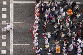 Demonstration of Metges De Catalunya for The Statewide Medical Strike - Spain