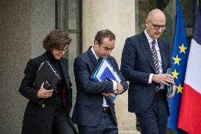 Weekly Cabinet Meeting - Paris