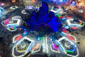 Construction of Harbin Ice and Snow World - China