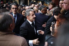 Nicolas Sarkozy at His First Book Signing for Le Journal D'un Prisonnier - Paris