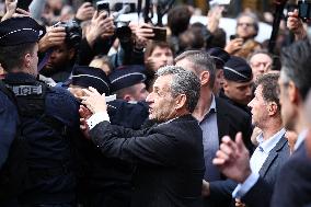 Nicolas Sarkozy at His First Book Signing for Le Journal D'un Prisonnier - Paris