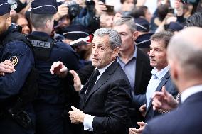 Nicolas Sarkozy at His First Book Signing for Le Journal D'un Prisonnier - Paris