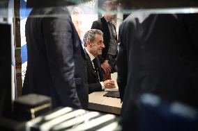 Nicolas Sarkozy at His First Book Signing for Le Journal D'un Prisonnier - Paris