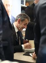 Nicolas Sarkozy at His First Book Signing for Le Journal D'un Prisonnier - Paris