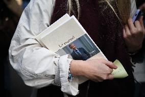 Nicolas Sarkozy at His First Book Signing for Le Journal D'un Prisonnier - Paris