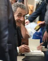 Nicolas Sarkozy at His First Book Signing for Le Journal D'un Prisonnier - Paris