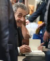 Nicolas Sarkozy at His First Book Signing for Le Journal D'un Prisonnier - Paris