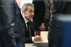Nicolas Sarkozy at His First Book Signing for Le Journal D'un Prisonnier - Paris
