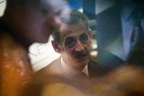 Nicolas Sarkozy at His First Book Signing for Le Journal D'un Prisonnier - Paris