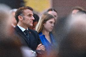 Macron Meets Readers of Ouest France Group - Saint-Malo