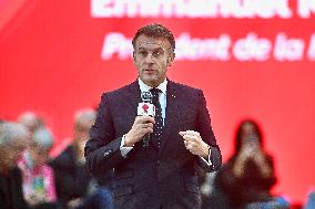 Macron Meets Readers of Ouest France Group - Saint-Malo