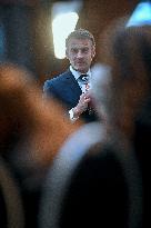 Macron Meets Readers of Ouest France Group - Saint-Malo