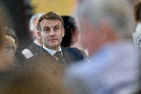 Macron Meets Readers of Ouest France Group - Saint-Malo