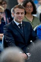 Macron Meets Readers of Ouest France Group - Saint-Malo