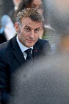 Macron Meets Readers of Ouest France Group - Saint-Malo