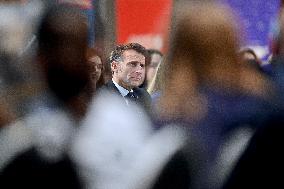 Macron Meets Readers of Ouest France Group - Saint-Malo