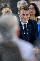 Macron Meets Readers of Ouest France Group - Saint-Malo