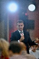 Macron Meets Readers of Ouest France Group - Saint-Malo