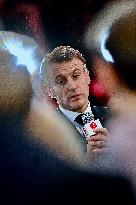 Macron Meets Readers of Ouest France Group - Saint-Malo