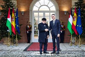 PM Sanchez Receives President Abbas - Madrid
