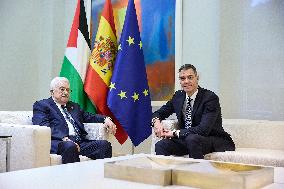 PM Sanchez Receives President Abbas - Madrid
