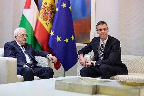 PM Sanchez Receives President Abbas - Madrid
