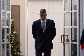 PM Sanchez Receives President Abbas - Madrid