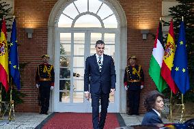 PM Sanchez Receives President Abbas - Madrid