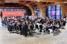 Macron Meets Readers of Ouest France Group - Saint-Malo