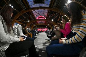 Macron Meets Readers of Ouest France Group - Saint-Malo