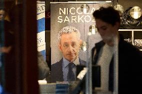 Nicolas Sarkozy at His First Book Signing for Le Journal D'un Prisonnier - Paris