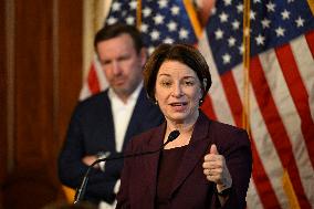 Press conference held by Senate Minority leadership