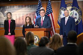 Radio/TV Gallery press conference held by republican House leadership