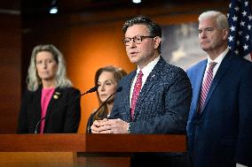 Radio/TV Gallery press conference held by republican House leadership