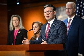 Radio/TV Gallery press conference held by republican House leadership